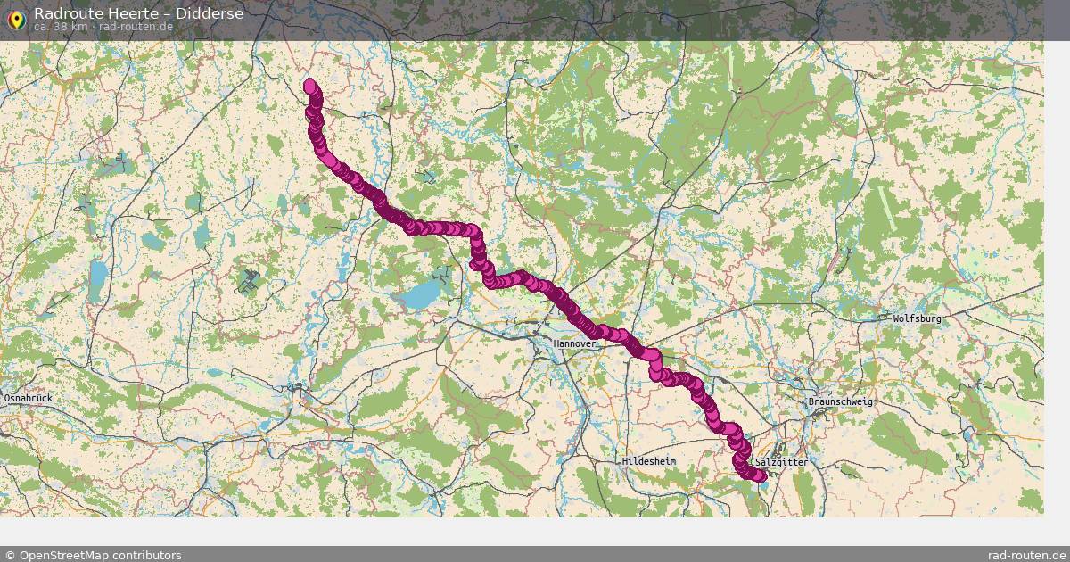 Fahrradroute Heerte – Didderse