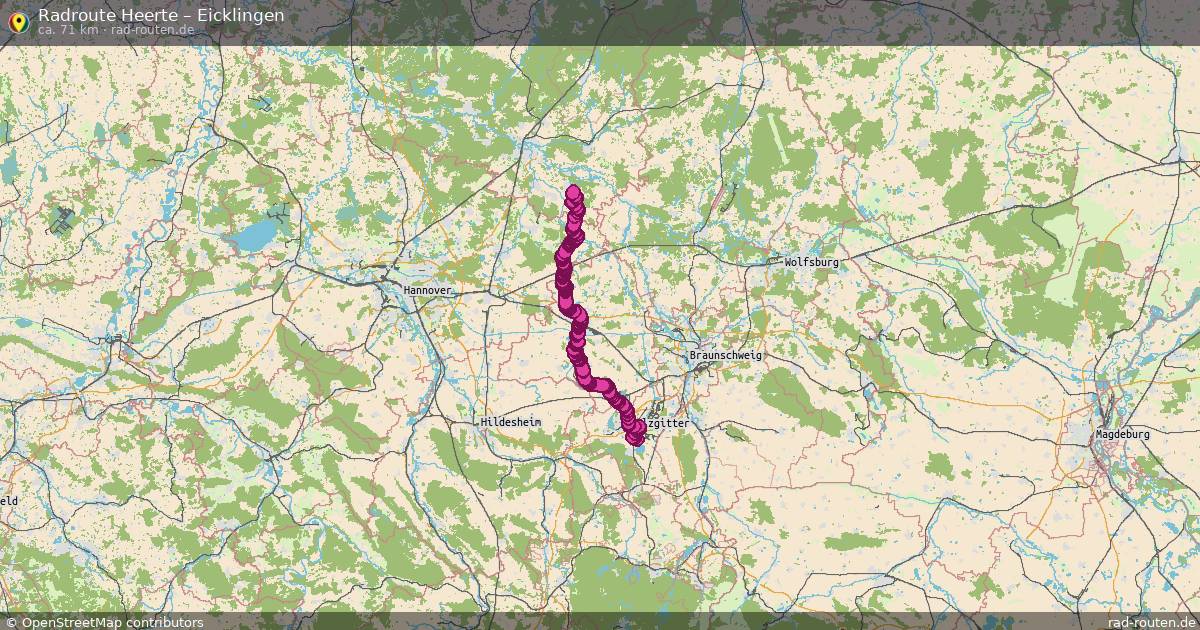 Fahrradroute Heerte – Eicklingen