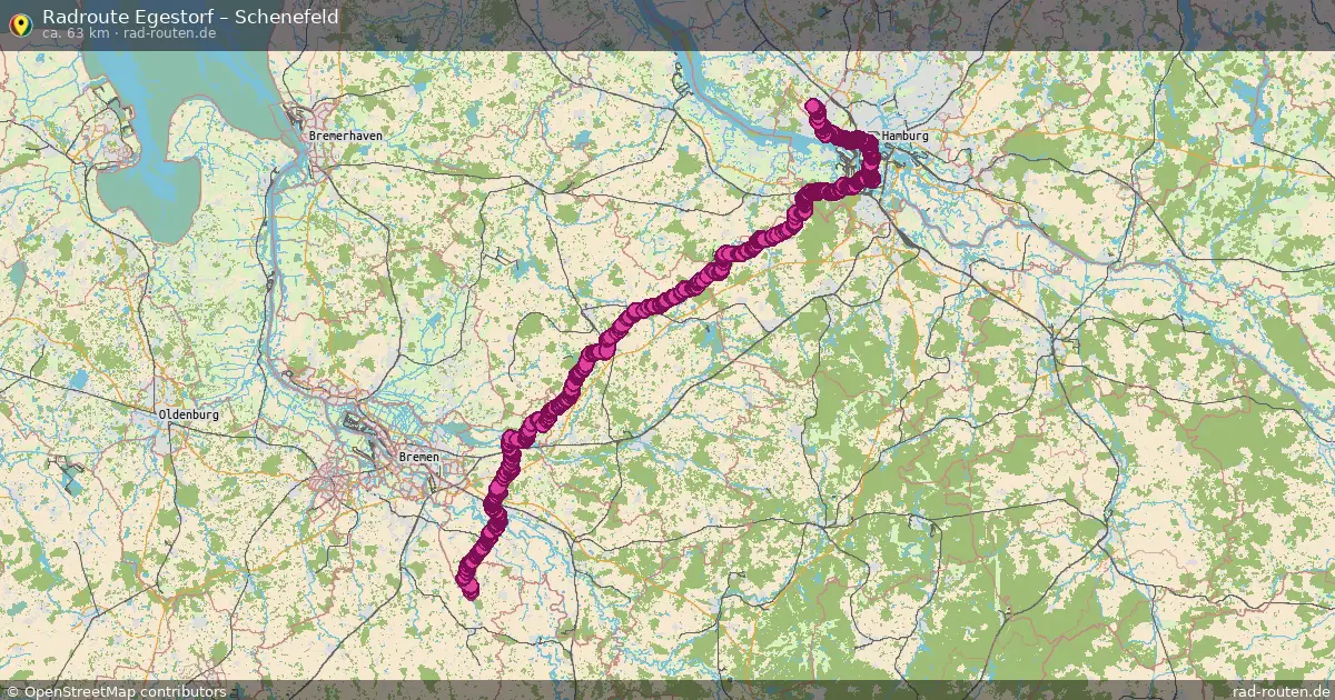 Fahrradroute Fredenbeck – Schenefeld
