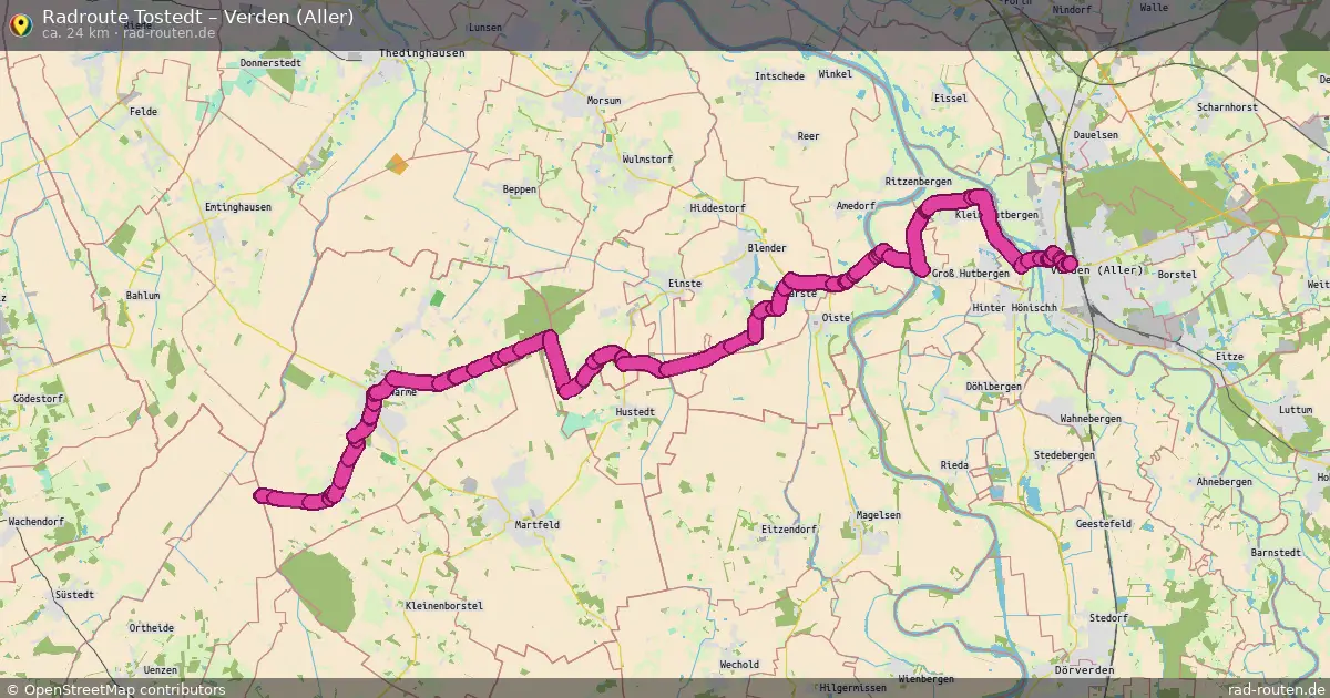 Radtour Harsefeld – Verden (Aller)