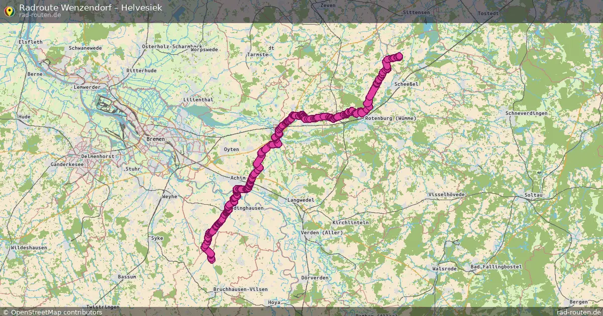 Fahrradroute Estorf – Helvesiek