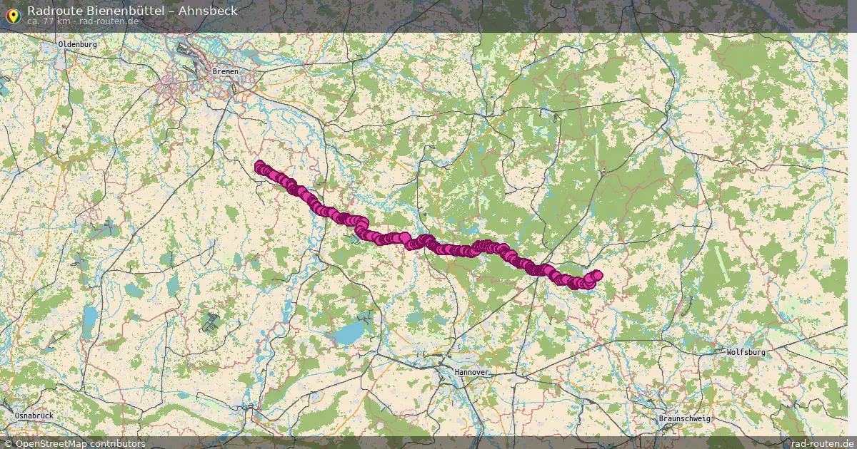Fahrradroute Uelzen – Ahnsbeck