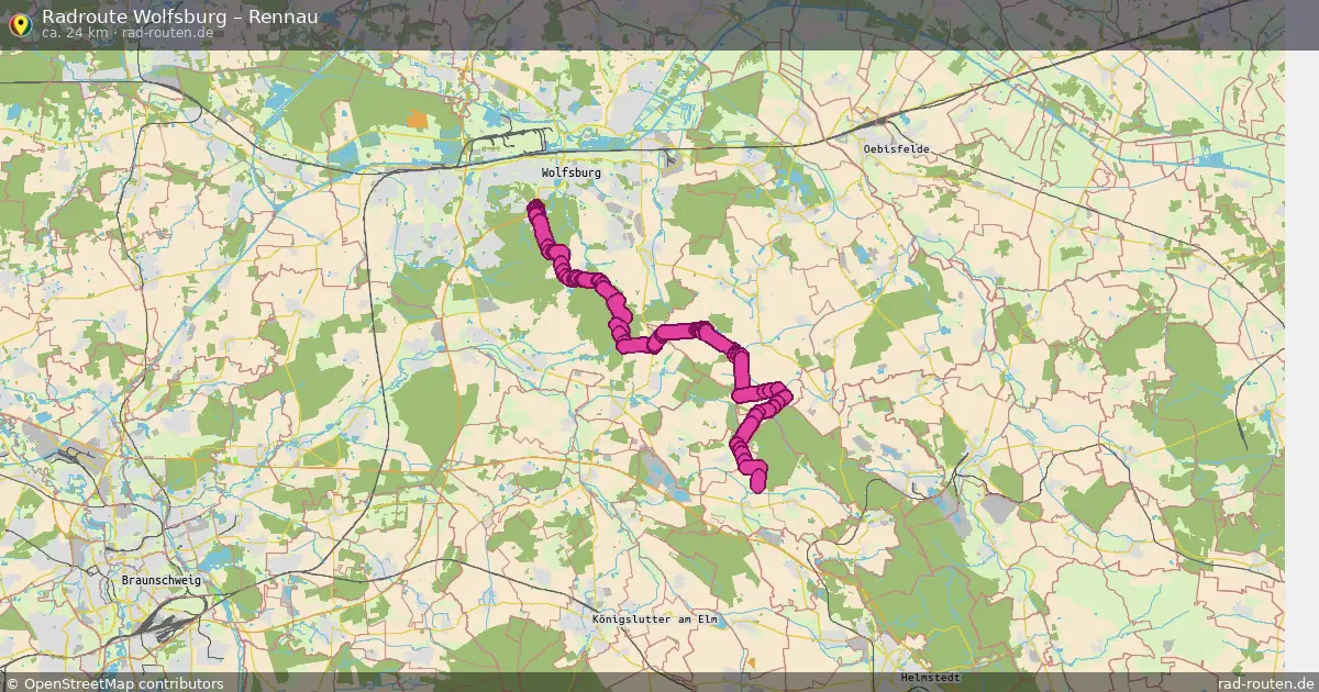 Radtour Wolfsburg – Rennau