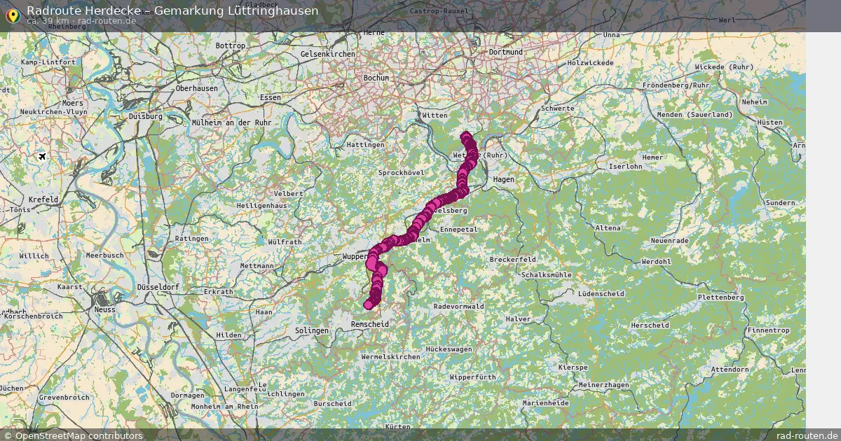 Radtour Herdecke – Gemarkung Lüttringhausen