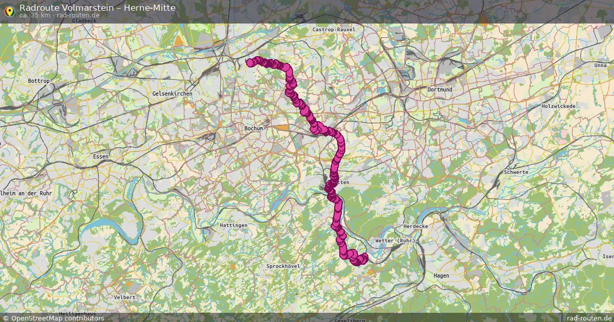 Radtour Volmarstein – Herne-Mitte