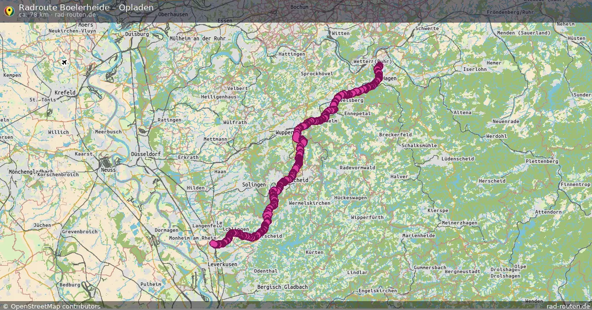 Radtour Boelerheide – Opladen
