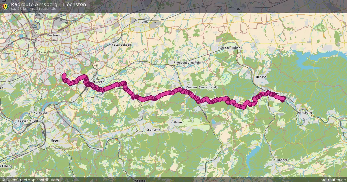 Radtour Arnsberg – Höchsten