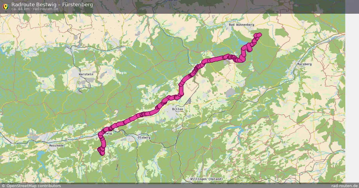 Radtour Bestwig – Fürstenberg