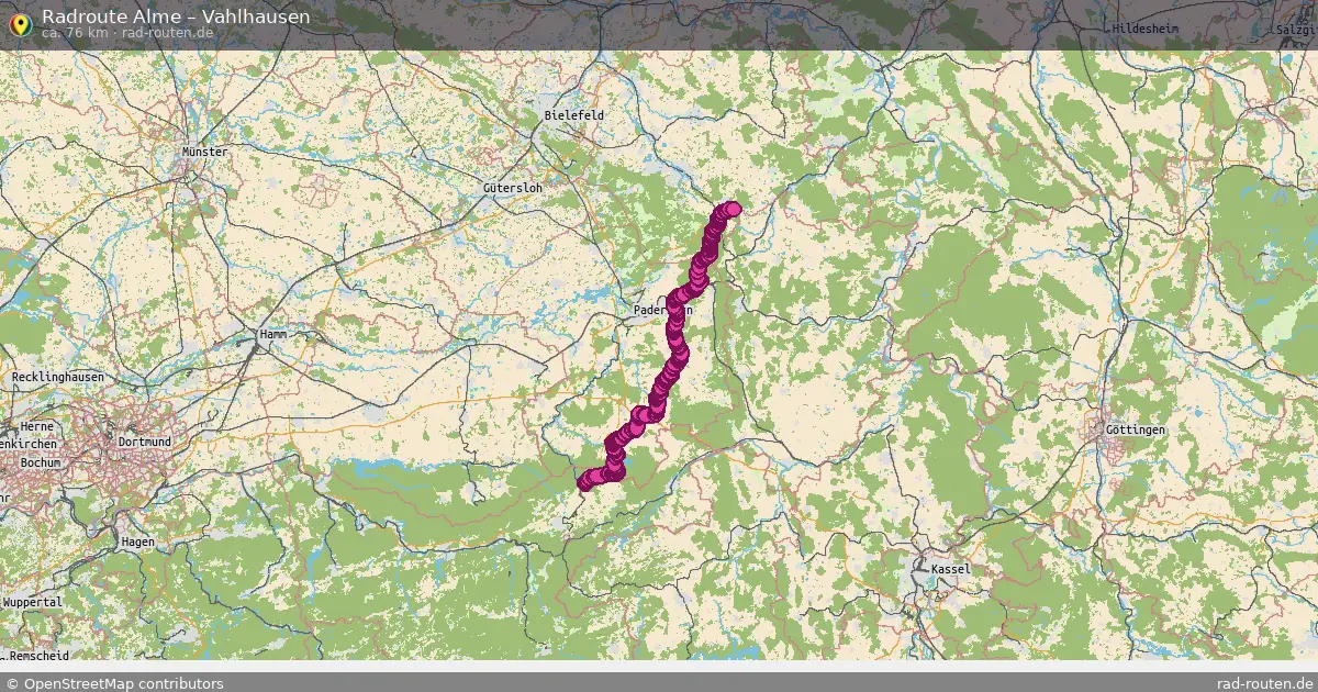 Radtour Alme – Vahlhausen