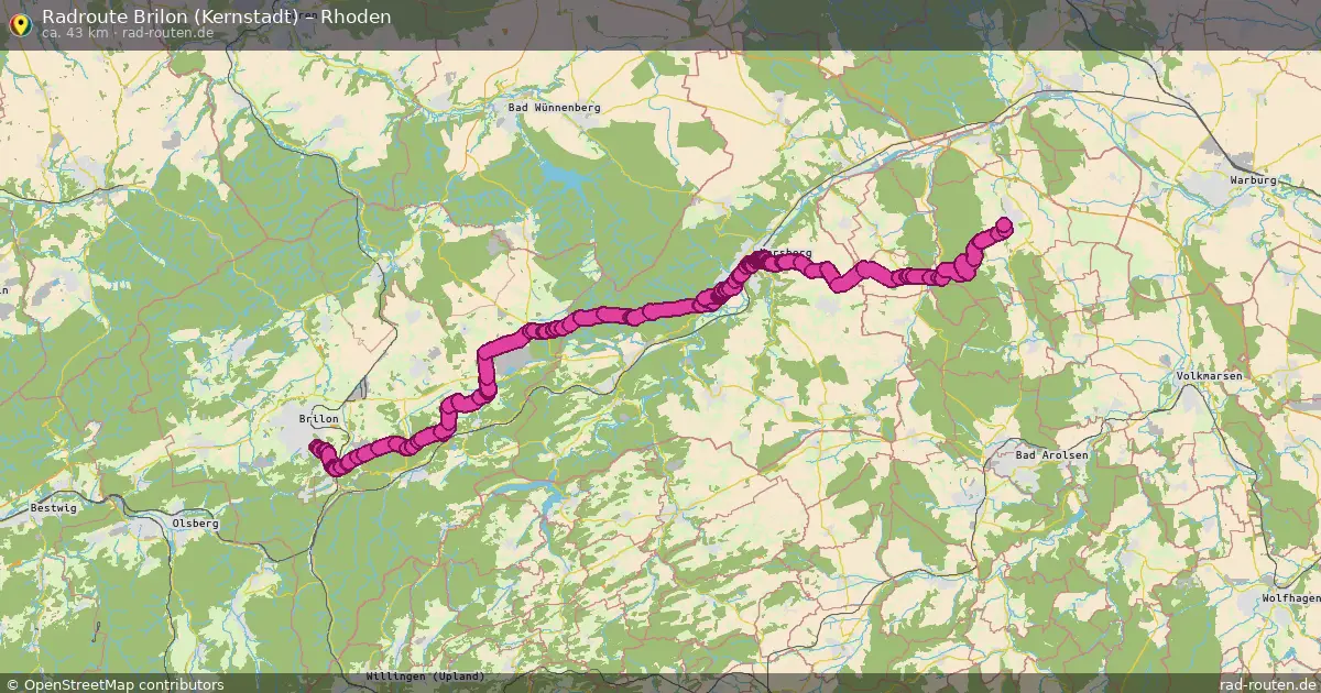 Radtour Brilon (Kernstadt) – Rhoden