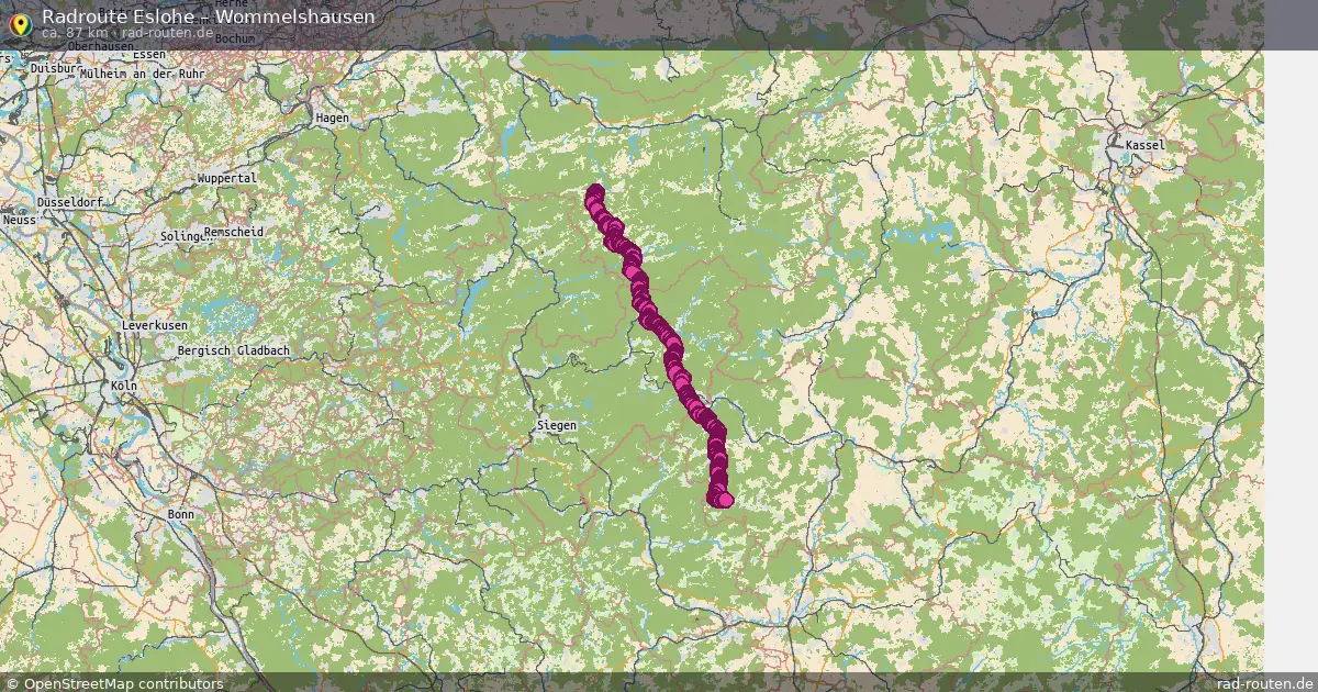 Radtour Eslohe – Wommelshausen