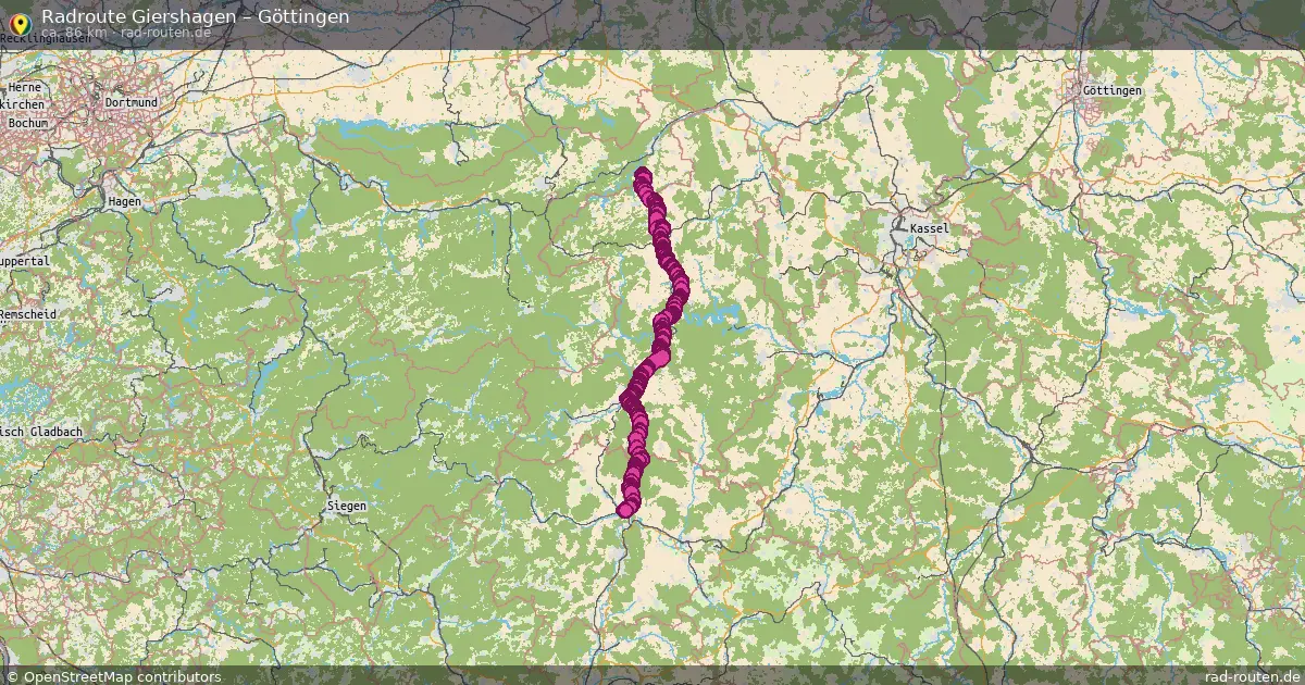 Radtour Giershagen – Göttingen