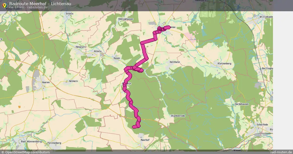 Radtour Meerhof – Lichtenau
