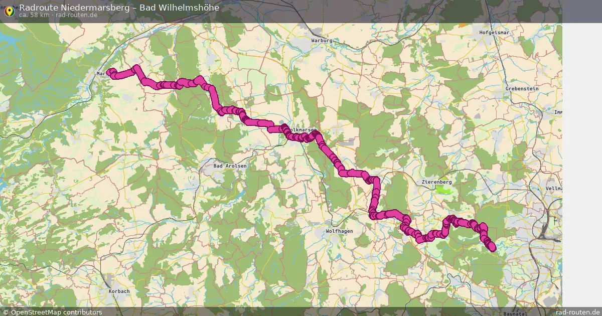 Radtour Niedermarsberg – Bad Wilhelmshöhe