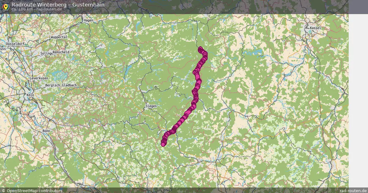 Radtour Winterberg – Gusternhain
