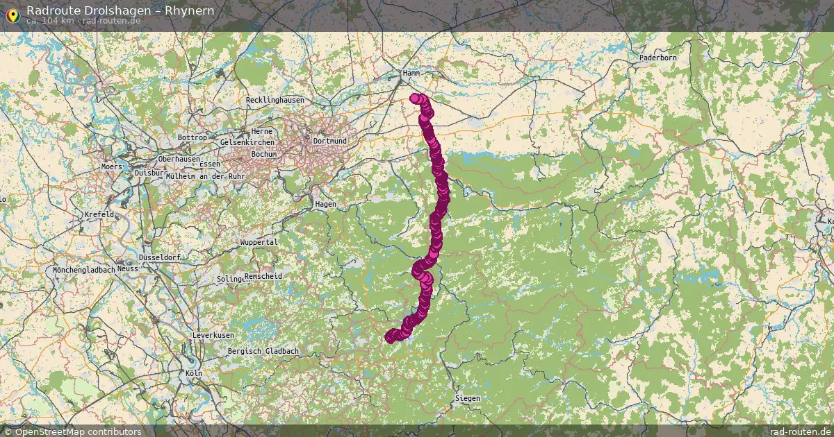 Radtour Drolshagen – Rhynern