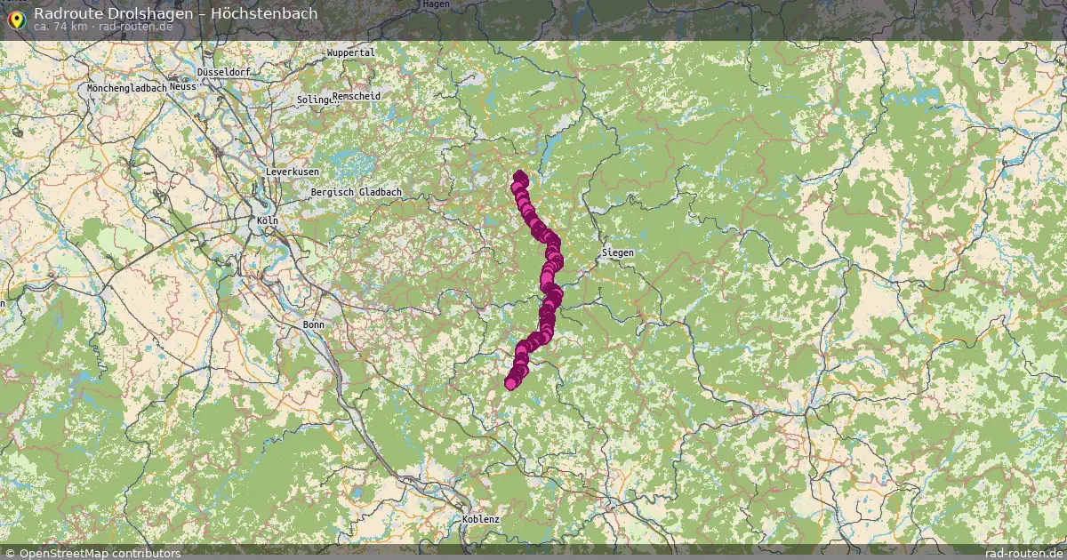 Fahrradroute Drolshagen – Höchstenbach