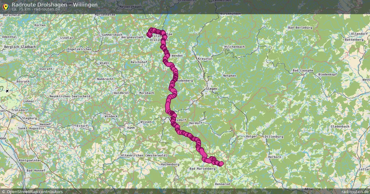 Fahrradroute Drolshagen – Willingen