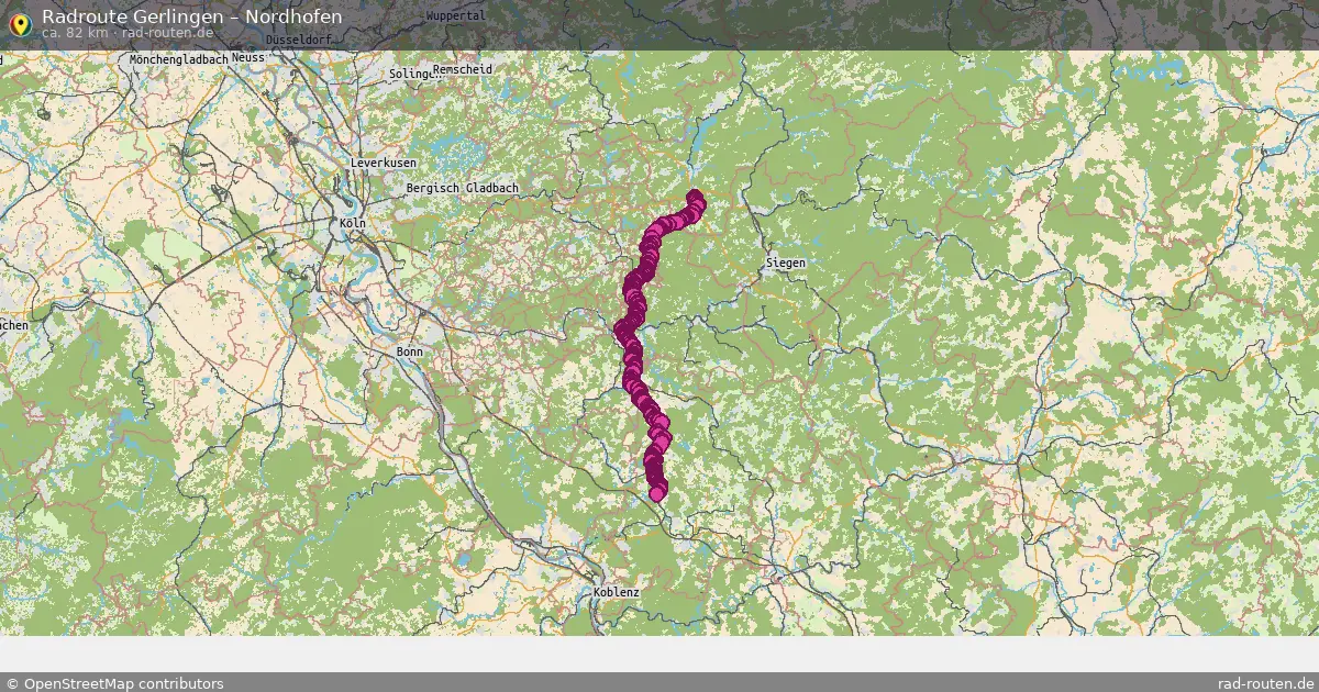 Fahrradroute Gerlingen – Nordhofen