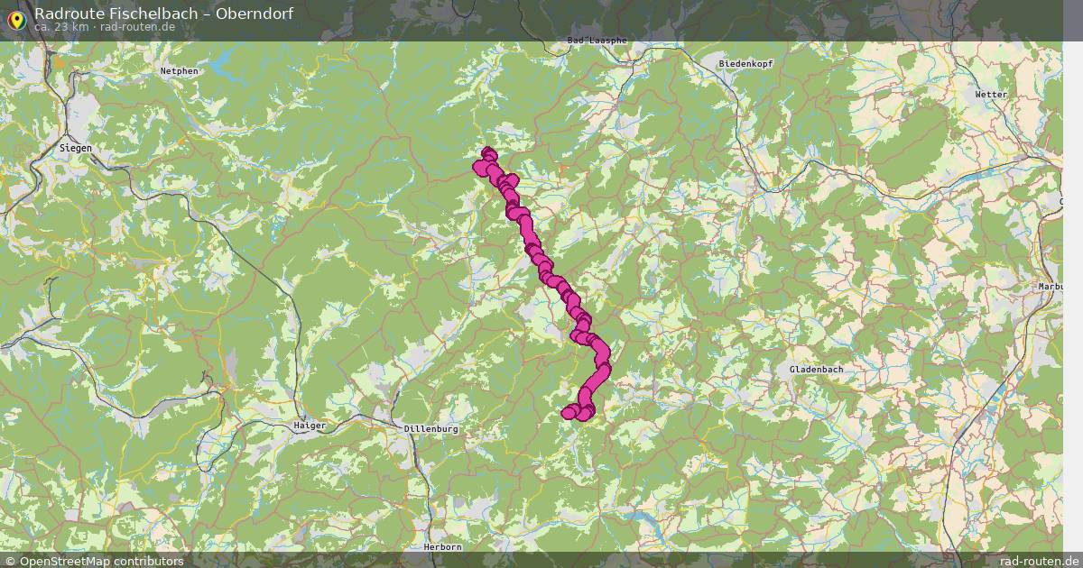 Fahrradroute Fischelbach – Oberndorf