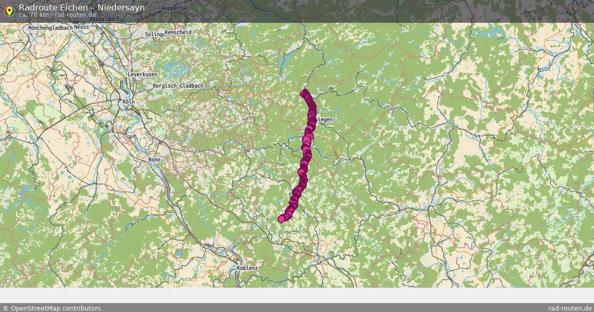 Fahrradroute Eichen – Niedersayn (78 km) – Rad-Routen.de