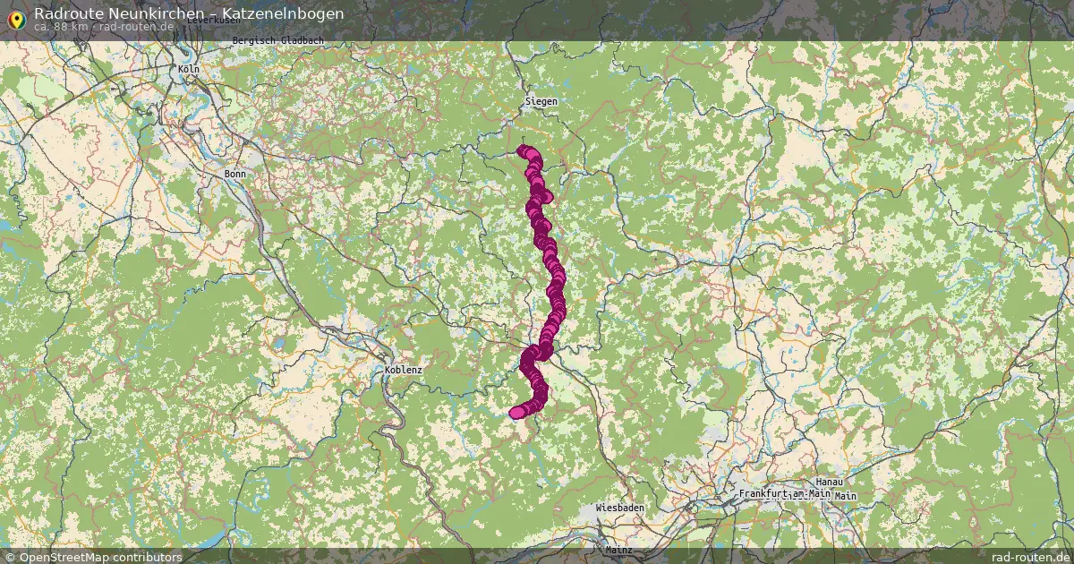 Radtour Neunkirchen – Katzenelnbogen