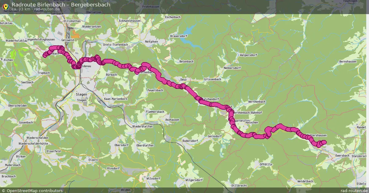 Radtour Birlenbach – Bergebersbach