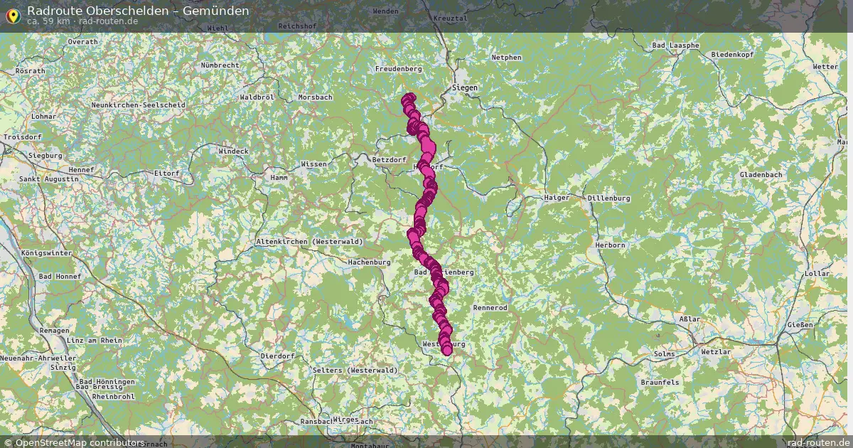 Radtour Oberschelden – Gemünden