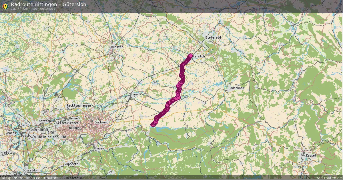 Radtour Bittingen – Gütersloh