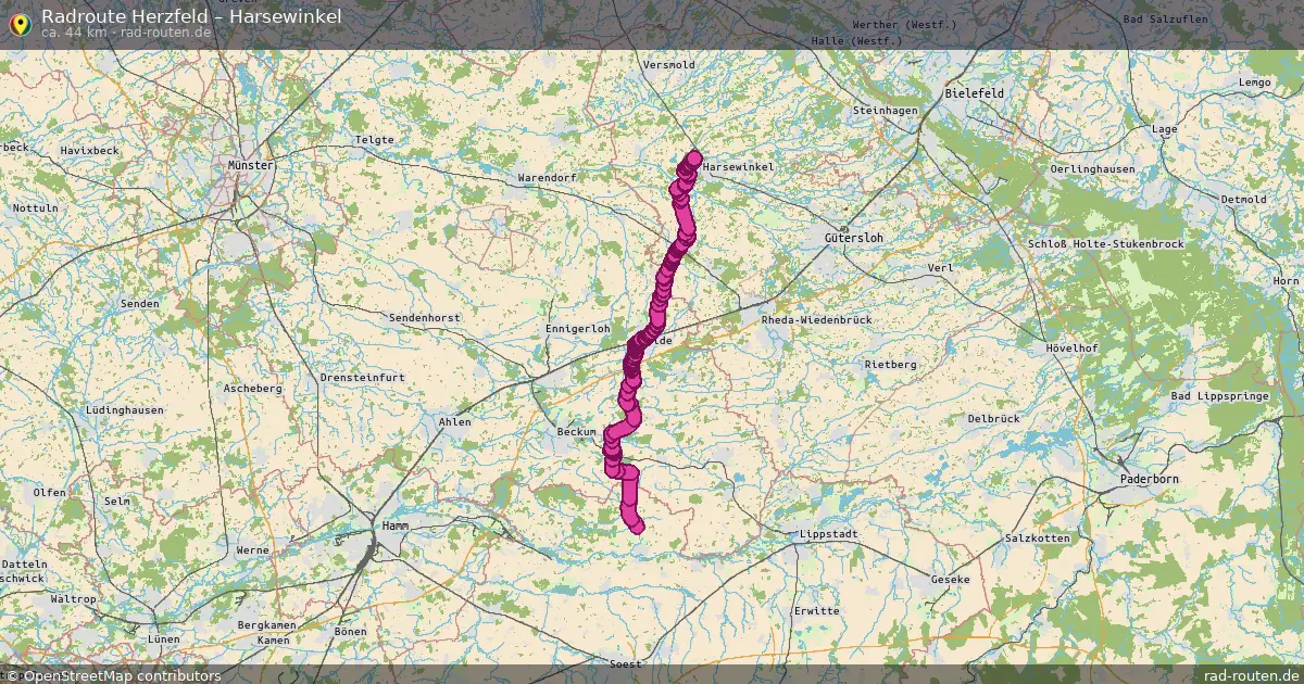 Radtour Herzfeld – Harsewinkel
