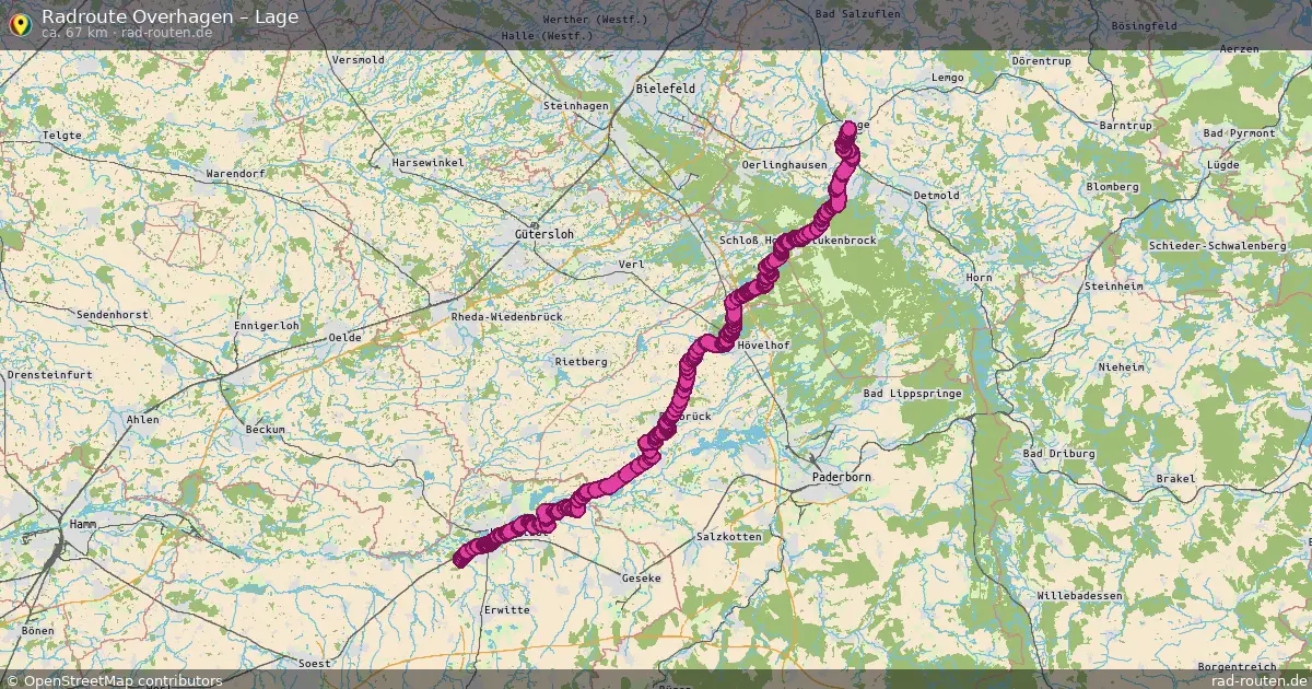 Radtour Overhagen – Lage