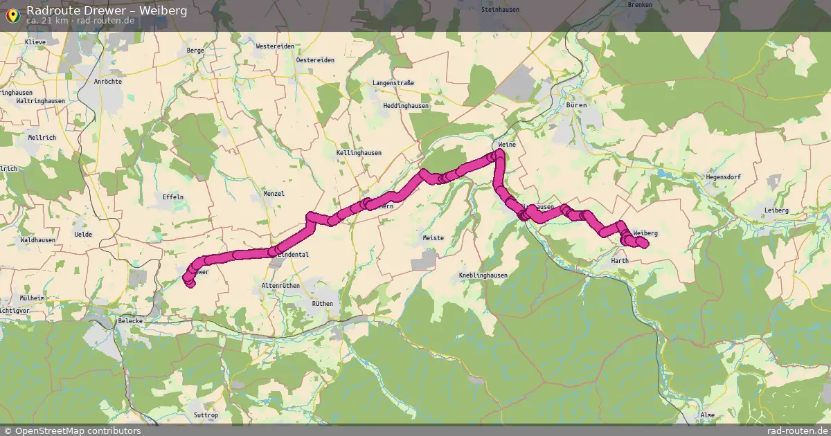 Radtour Drewer – Weiberg