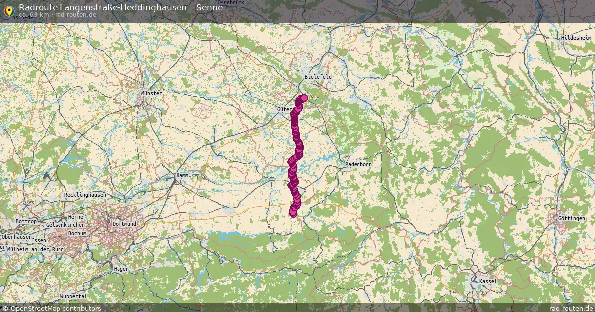 Radtour Langenstraße-Heddinghausen – Senne