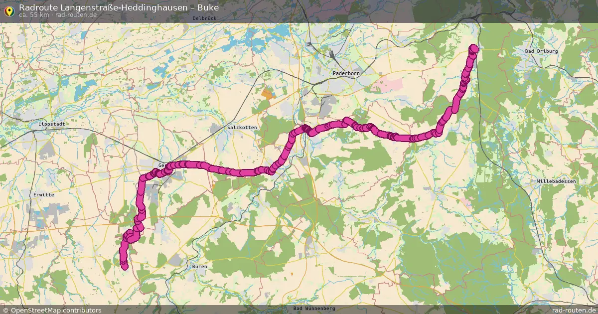 Radtour Langenstraße-Heddinghausen – Buke