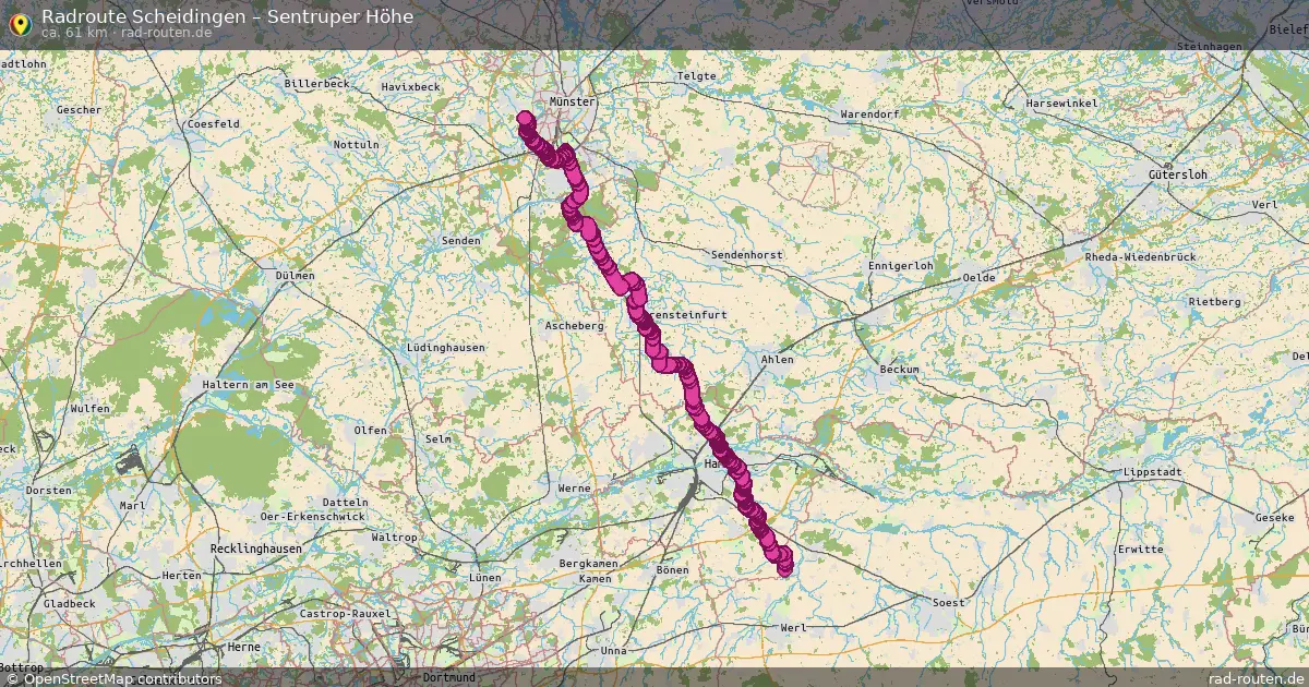 Radtour Scheidingen – Sentruper Höhe