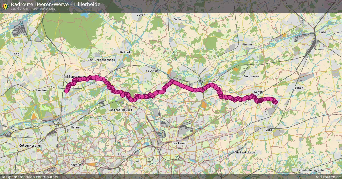 Radtour Heeren-Werve – Hillerheide