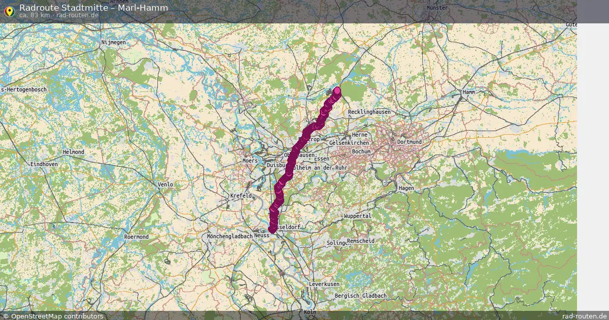 Radtour Stadtmitte – Marl-Hamm