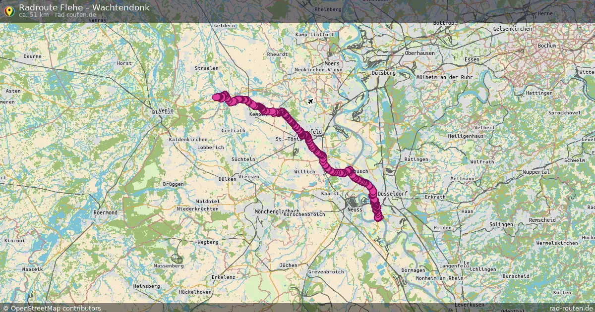 Fahrradroute Flehe – Wachtendonk
