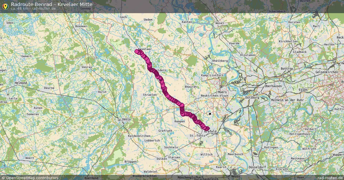 Radtour Verberg – Kevelaer Mitte