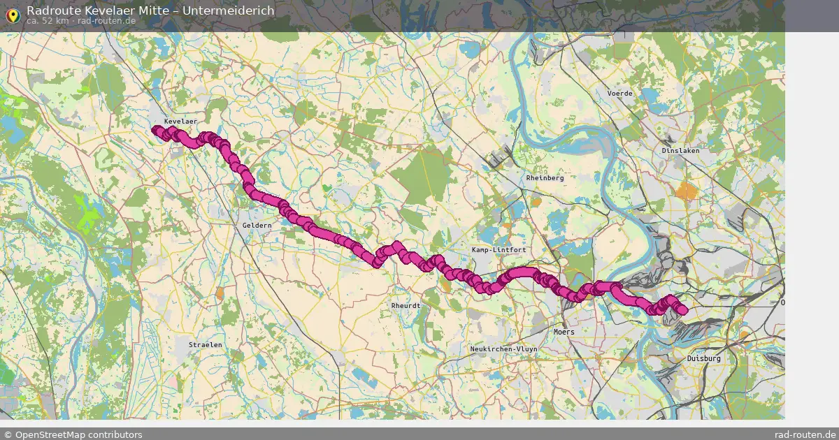 Radtour Kevelaer Mitte – Untermeiderich