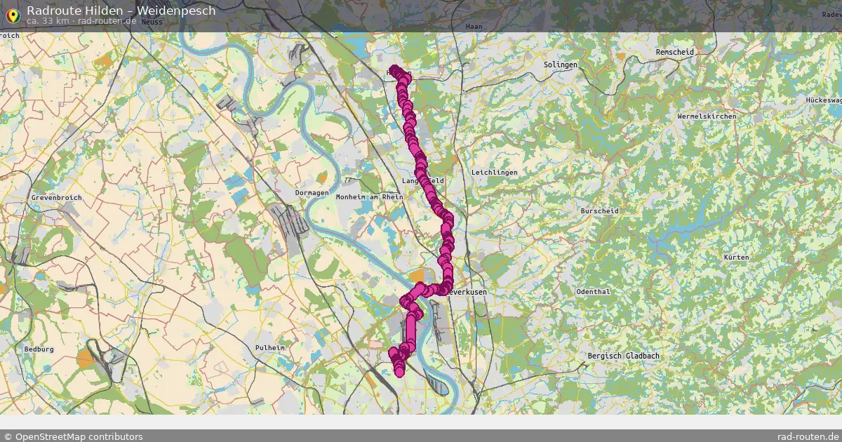 Radtour Hilden – Weidenpesch