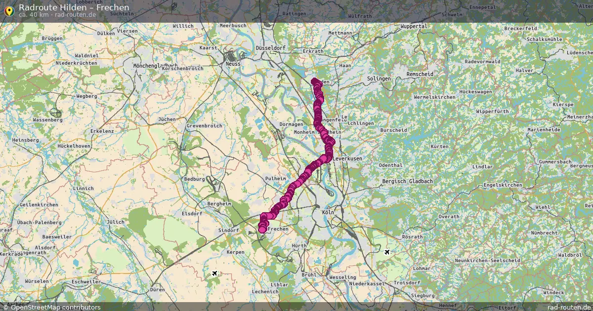 Radtour Hilden – Frechen