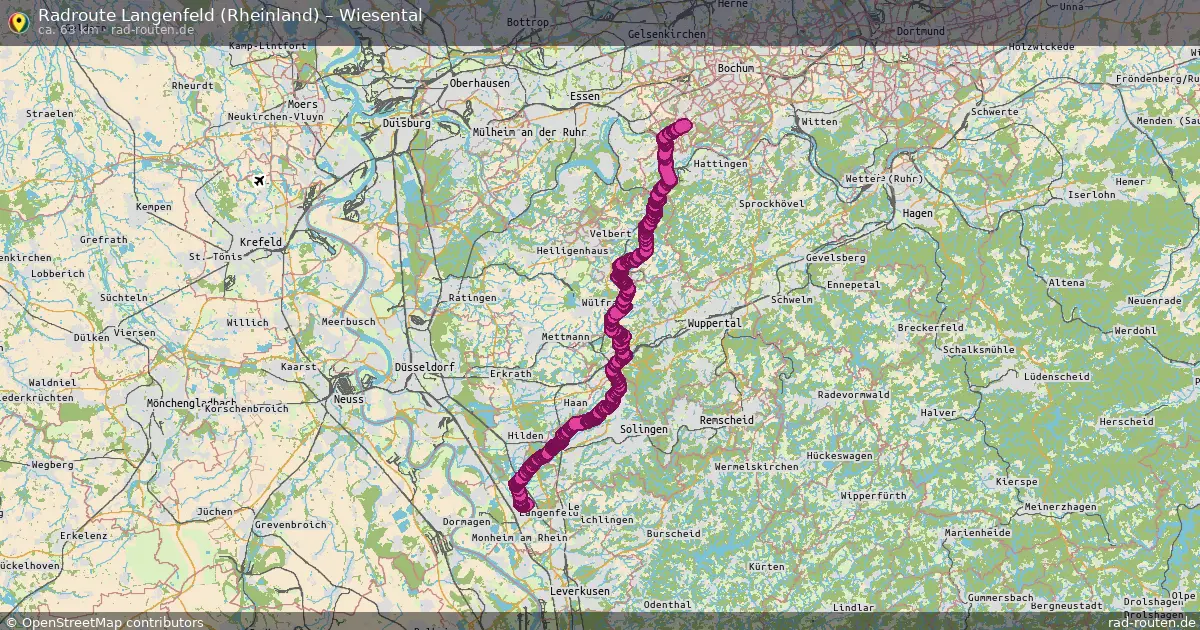 Radtour Langenfeld (Rheinland) – Wiesental
