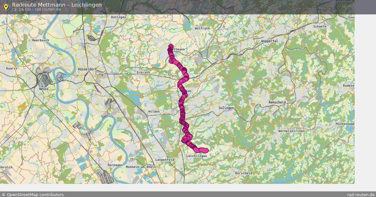 Radtour Mettmann – Leichlingen