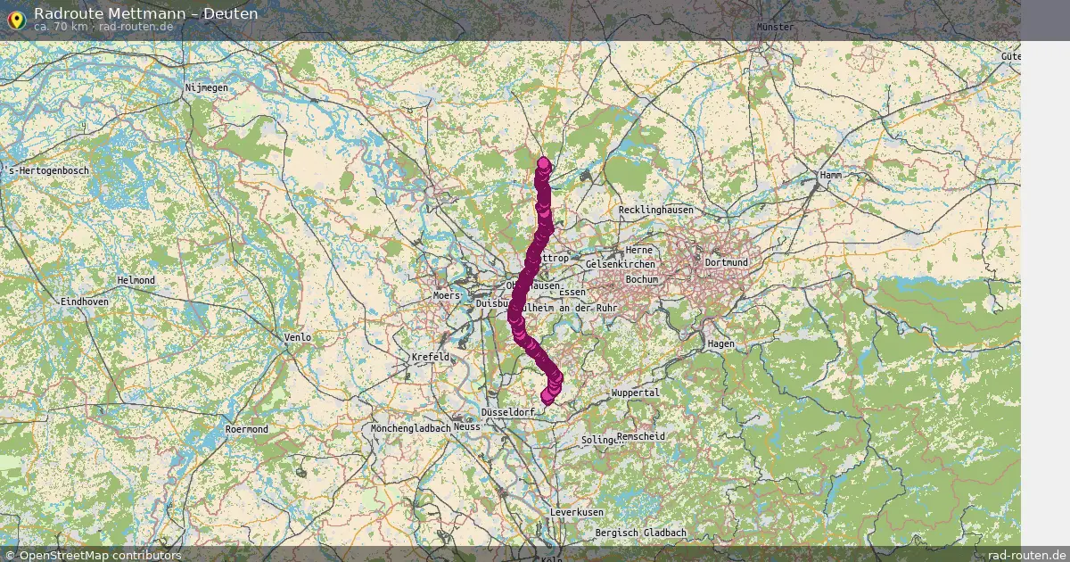 Radtour Mettmann – Deuten