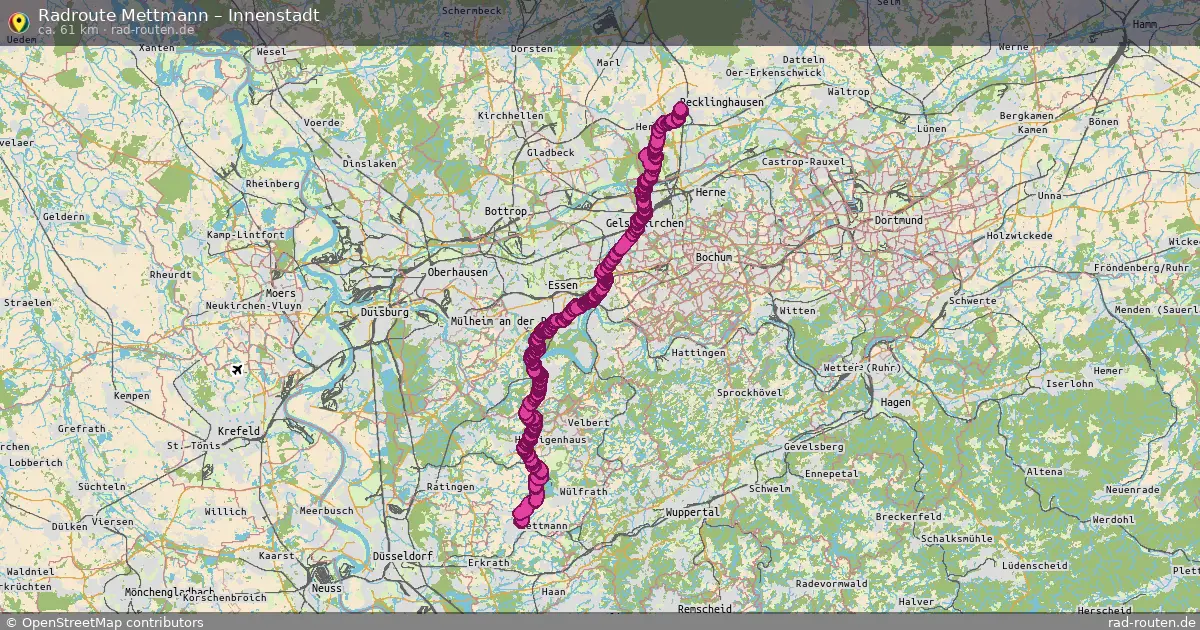 Radtour Mettmann – Innenstadt