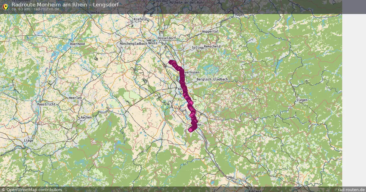 Radtour Monheim Am Rhein – Lengsdorf