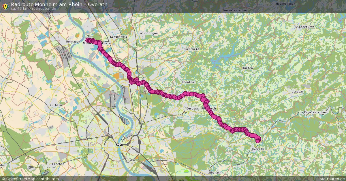 Radtour Monheim Am Rhein – Overath