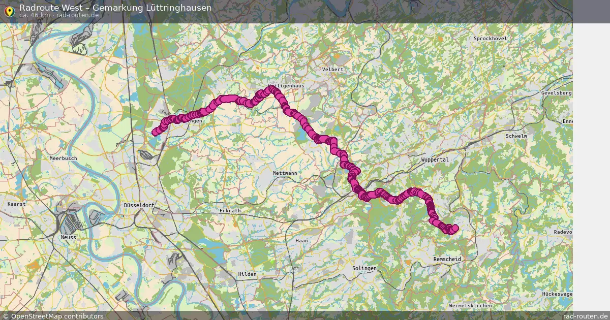 Radtour West – Gemarkung Lüttringhausen