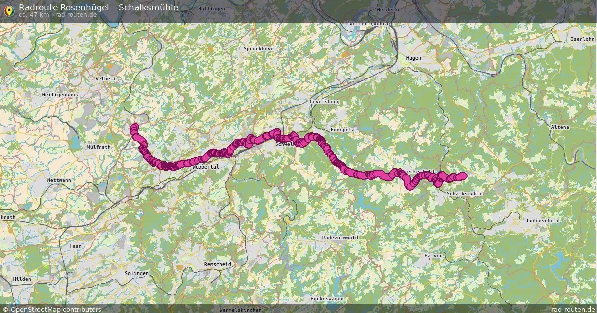 Radtour Rosenhügel – Schalksmühle
